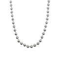 Wasserdichte Diamantschliff-Kugelkette 4mm 45cm Silber