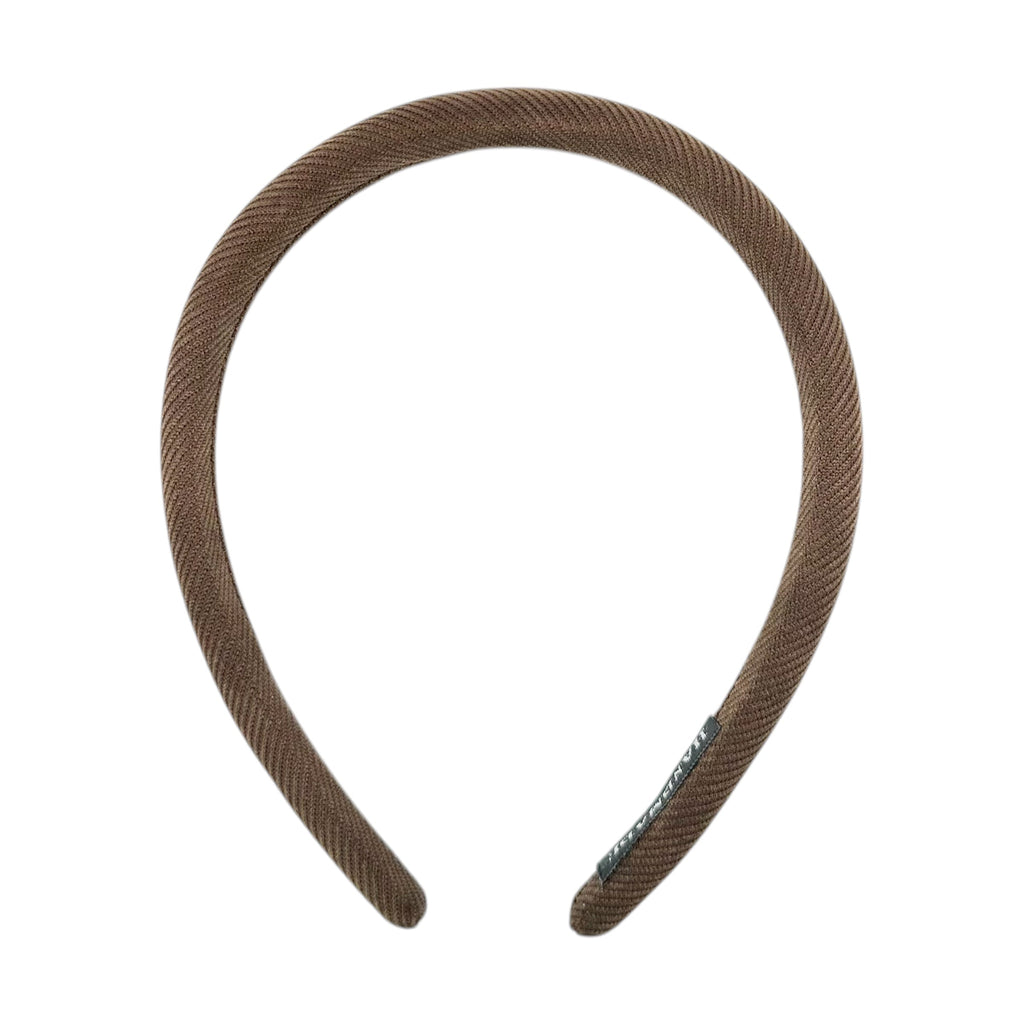 Headband Brown Padded Corduroy 16mm