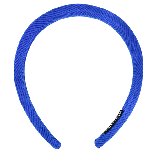 Haarreif Blau Gepolstert Cord 16mm