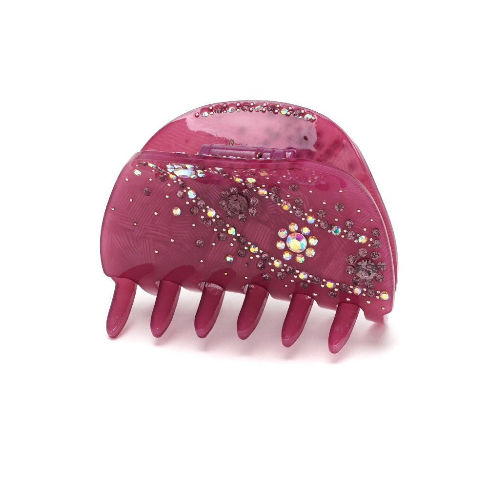 Haarklammer 7,3 cm mit Kristallen