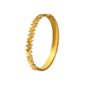 Wasserdichter Armreif mit Sternen und Zirkonia Gold 61 mm