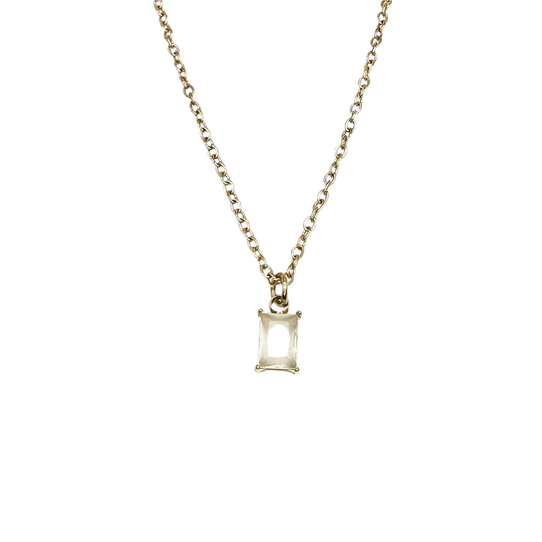 Wasserdichte Gliederkette mit Edelstein Goldfarbe