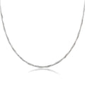 Waterproof Necklace Silver Color 42mm Diameter 3mm Wide