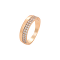 Wasserdichter Ring mit Zirkonia Roségoldfarbe
