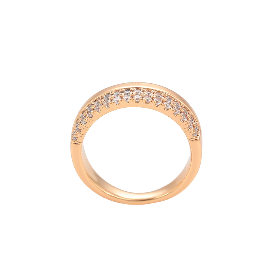 Wasserdichter Ring mit Zirkonia Roségoldfarbe