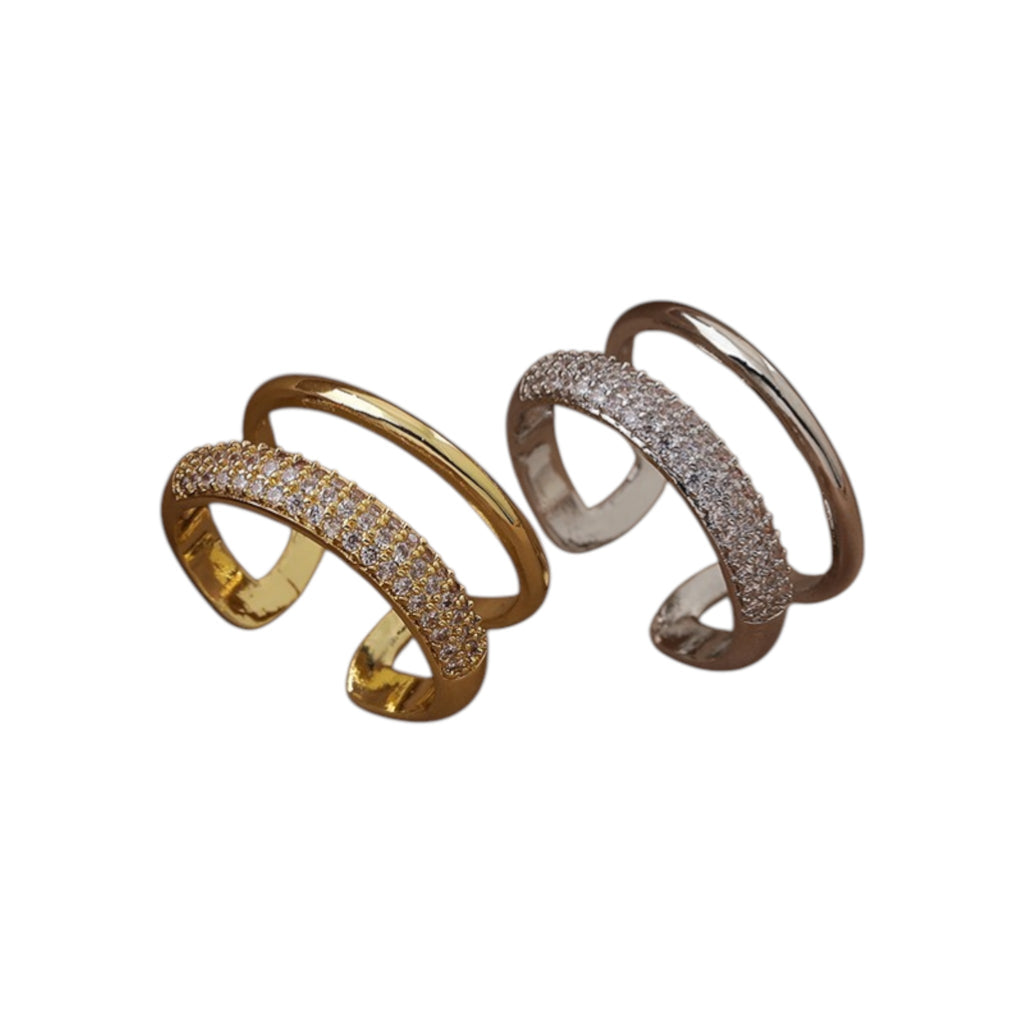 Wasserdichter Ring mit Kristallen