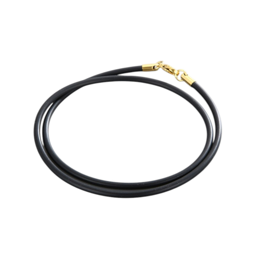 Leather cord with waterproof clasp 45cm