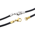 Leather cord with waterproof clasp 45cm