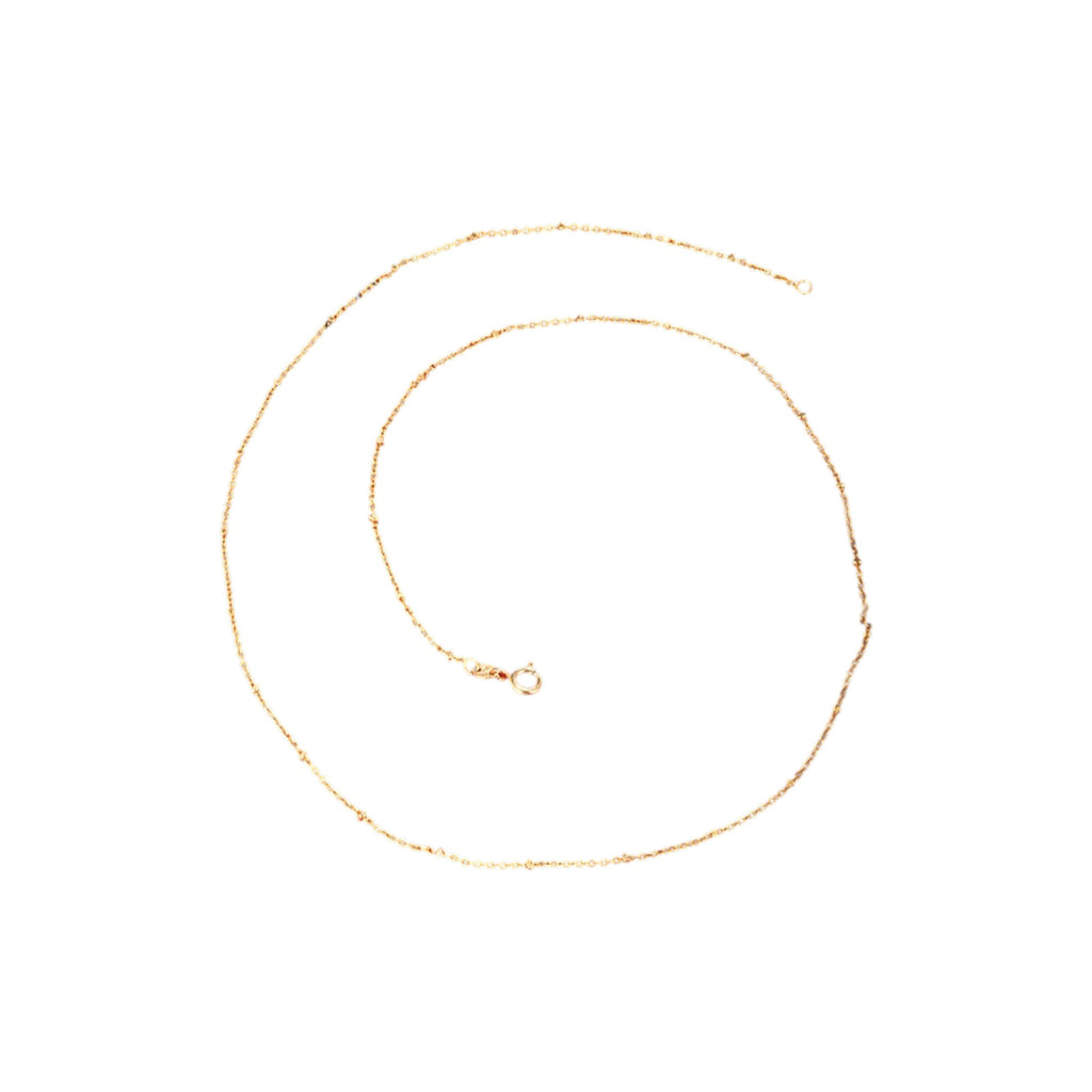 Wasserdichte Halskette mit Perlen Gold 50 cm