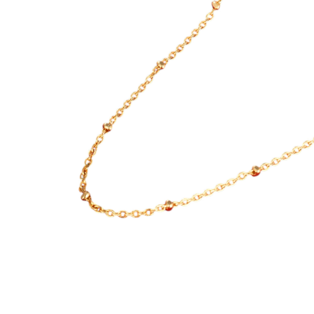 Wasserdichte Halskette mit Perlen Gold 50 cm