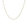 Wasserdichte Halskette mit Perlen Gold 50 cm