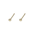 Waterproof Stud Earrings Gold Color 0.2cm Ball