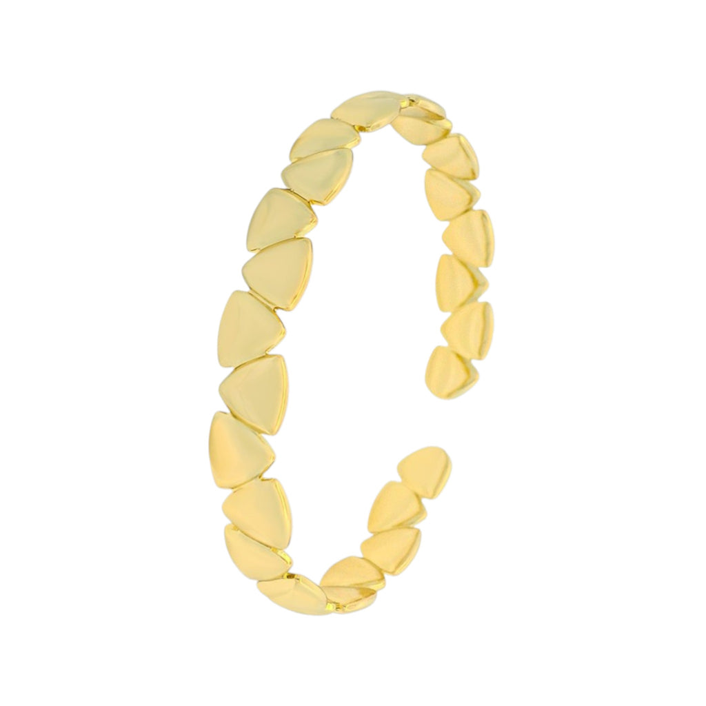 Wasserdichtes Armband mit Herzdesign Goldfarbe 5,2cm x 0,78cm