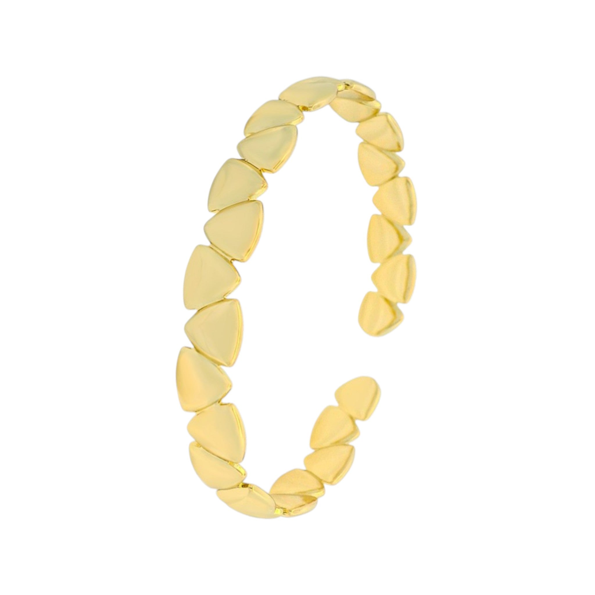 Wasserdichtes Armband mit Herzdesign Goldfarbe 5,2cm x 0,78cm