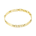Wasserdichtes Armband mit griechischem Muster Goldfarbe
