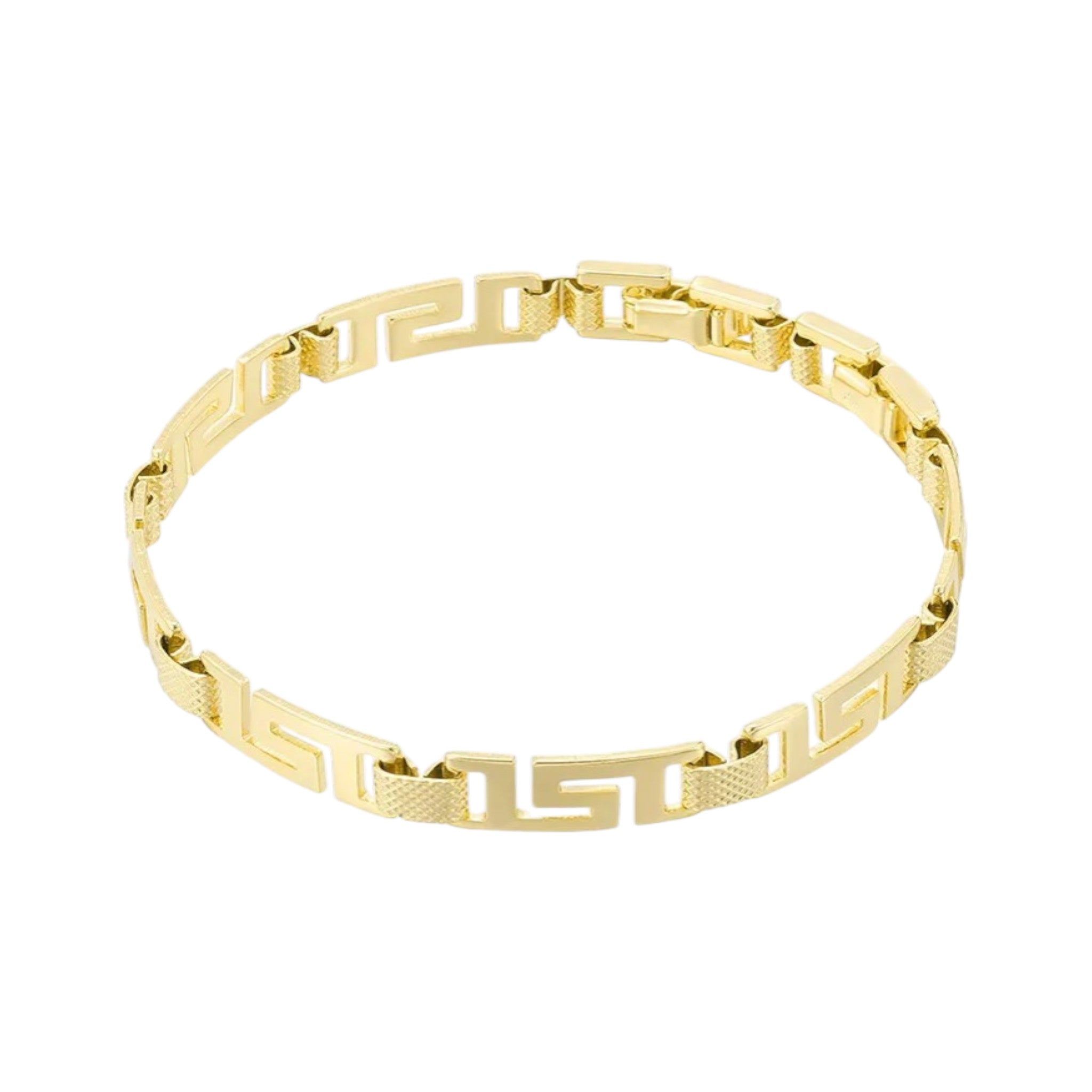Wasserdichtes Armband mit griechischem Muster Goldfarbe