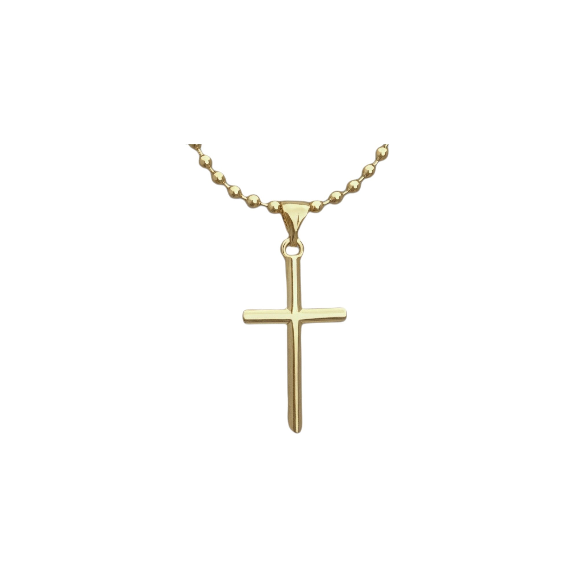 Wasserdichte Kreuz-Halskette Goldfarbe