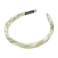 Haarreif Grün Tartan-Karo Gepolstert 16mm