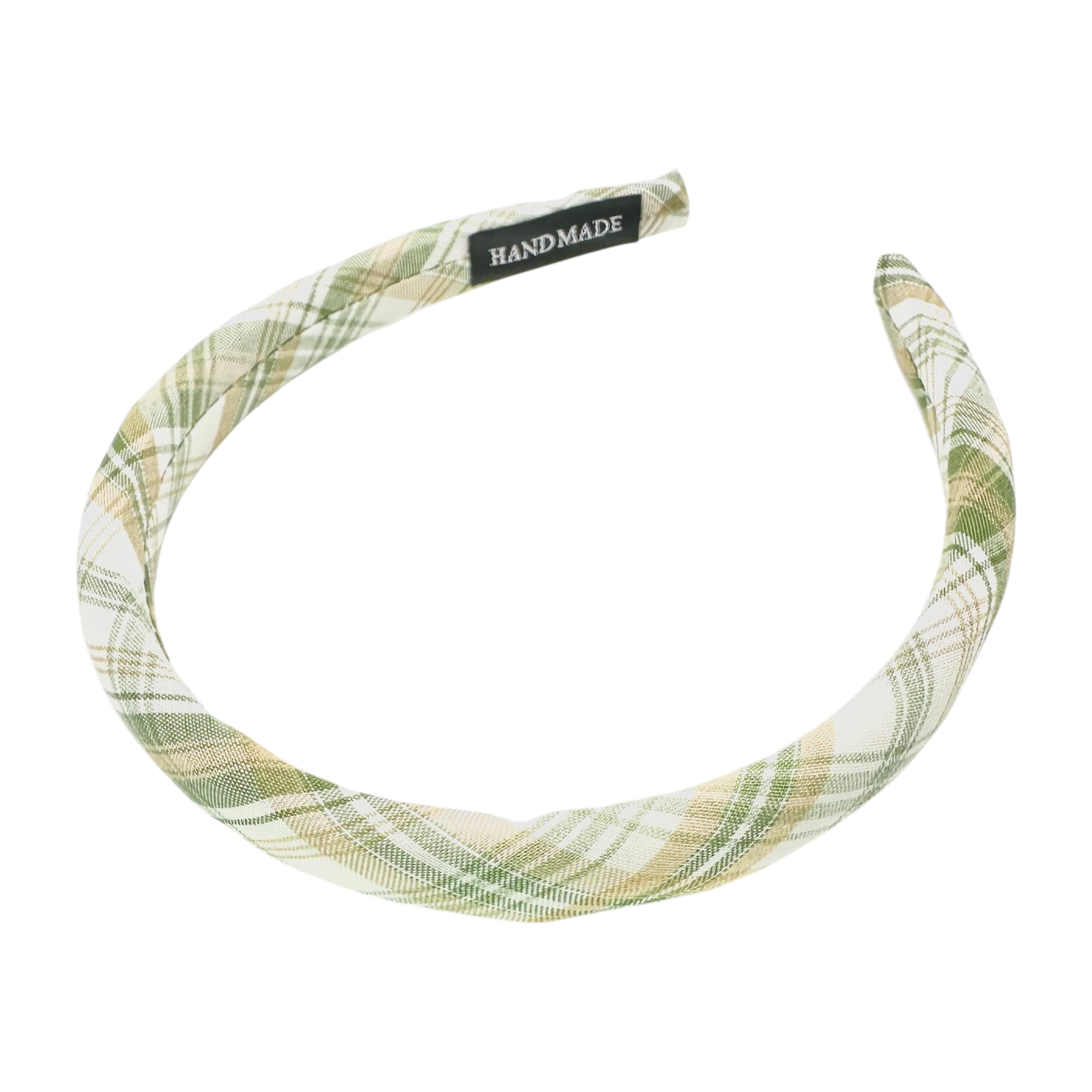Haarreif Grün Tartan-Karo Gepolstert 16mm