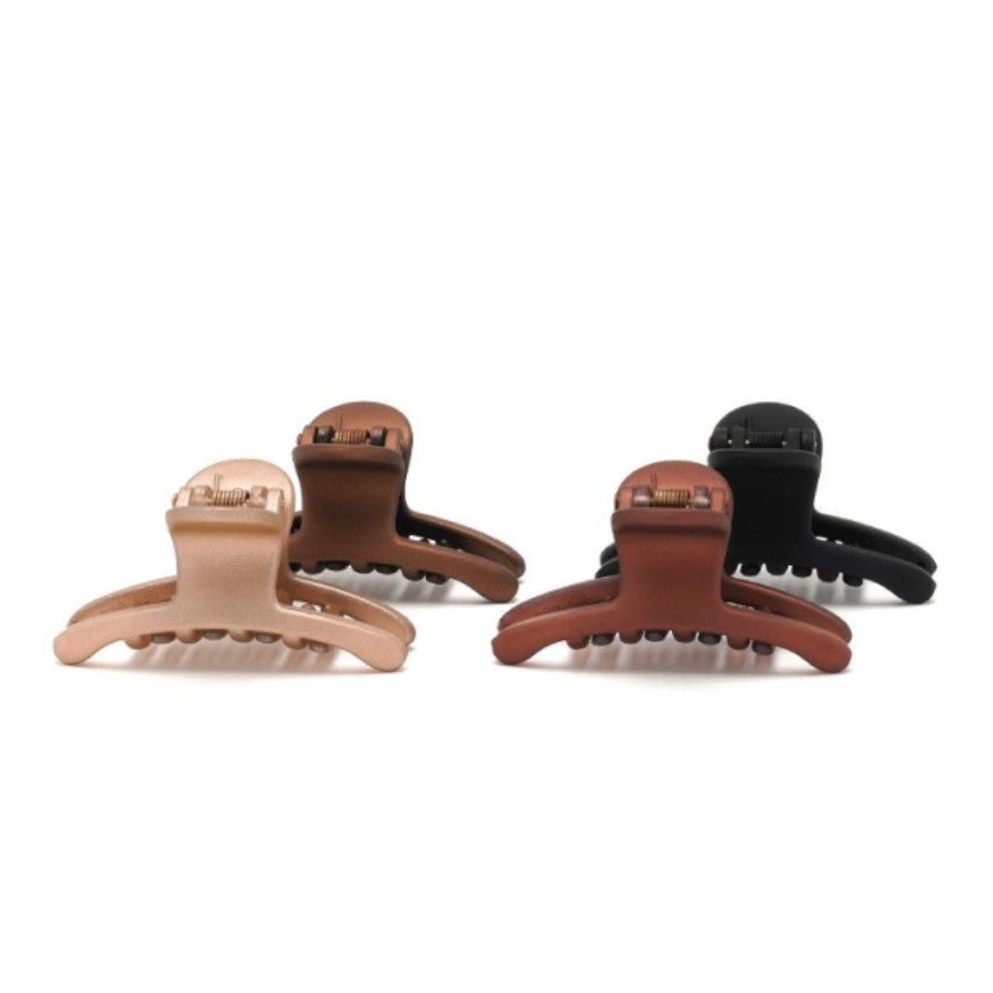 Haarklammer 6 cm Kunststoff matt