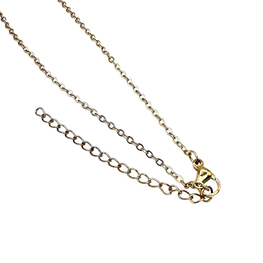 Wasserdichte Kreuz-Halskette mit Zirkonia-Pavé Anhänger Gold