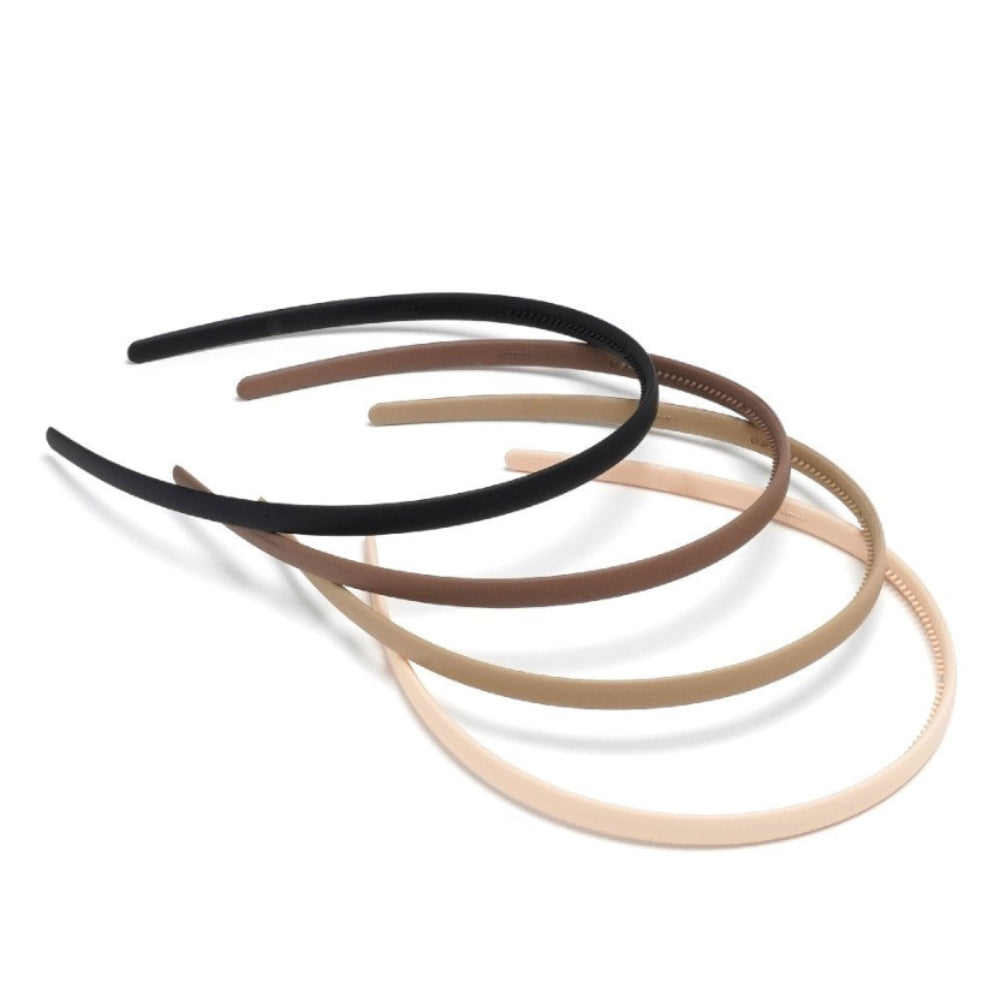 Haarreif 0,8 cm - Neutrale Farben