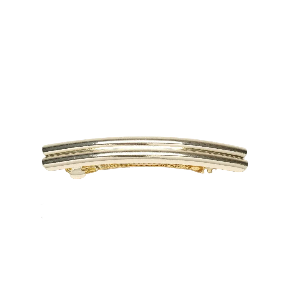 Haarspange 8 cm in Goldfarbe