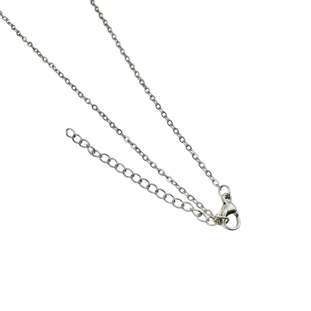 Wasserdichte Kreuz-Halskette mit Zirkonia-Pavé Anhänger Silber