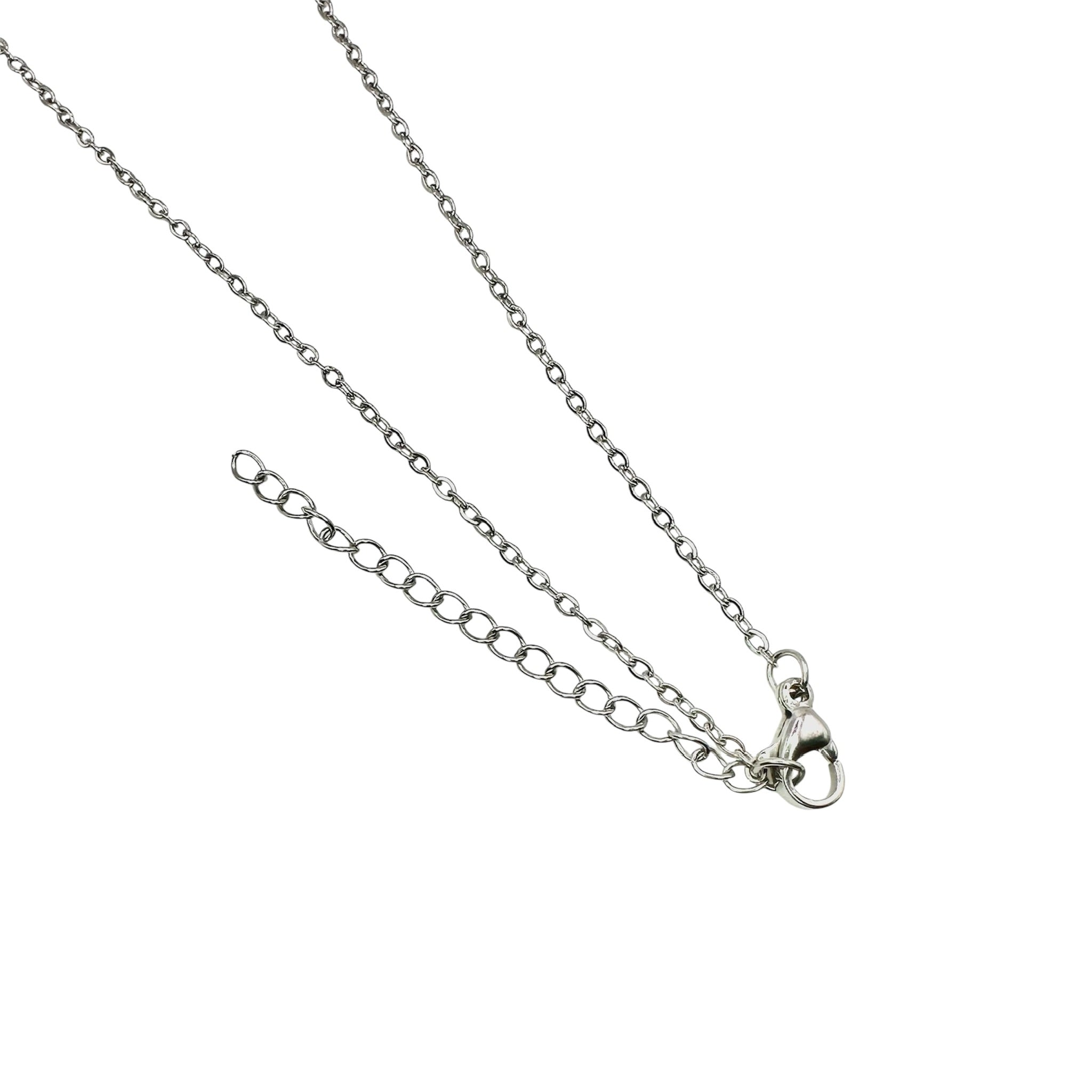 Wasserdichte Kreuz-Halskette mit Zirkonia-Pavé Anhänger Silber