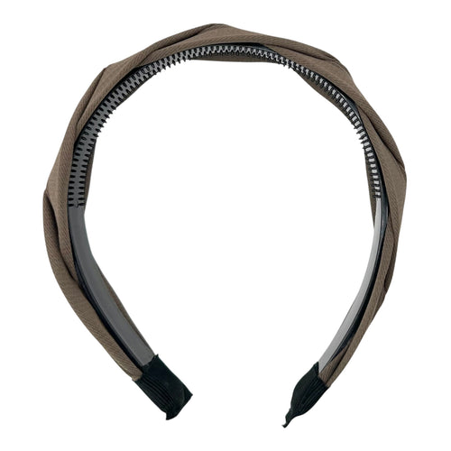 Haarreif Khaki Gedreht Twist 35mm