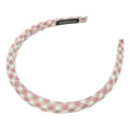 Haarreif Rosa Vichy-Karo Gepolstert 16mm