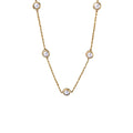 Waterproof Pearl Necklace Gold