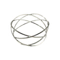 Wasserdichtes Multi-Wire Crossover Bangle Armreif Silber Innendurchmesser 7cm