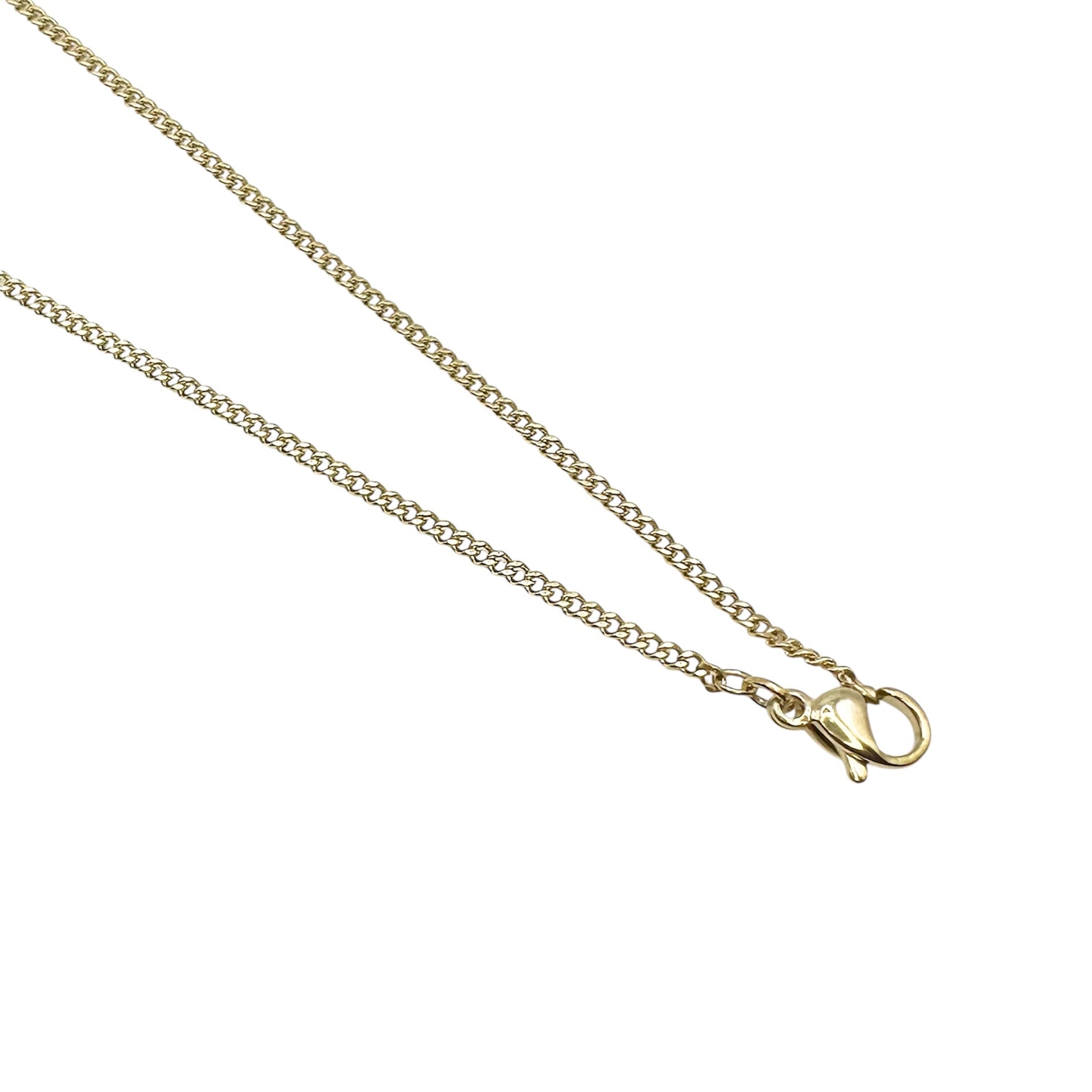 Wasserdichte Panzerkette Curb Chain 1,8mm 45cm Gold