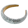 Haarreif Silber Strass Mosaik Baguette Glamour 32mm