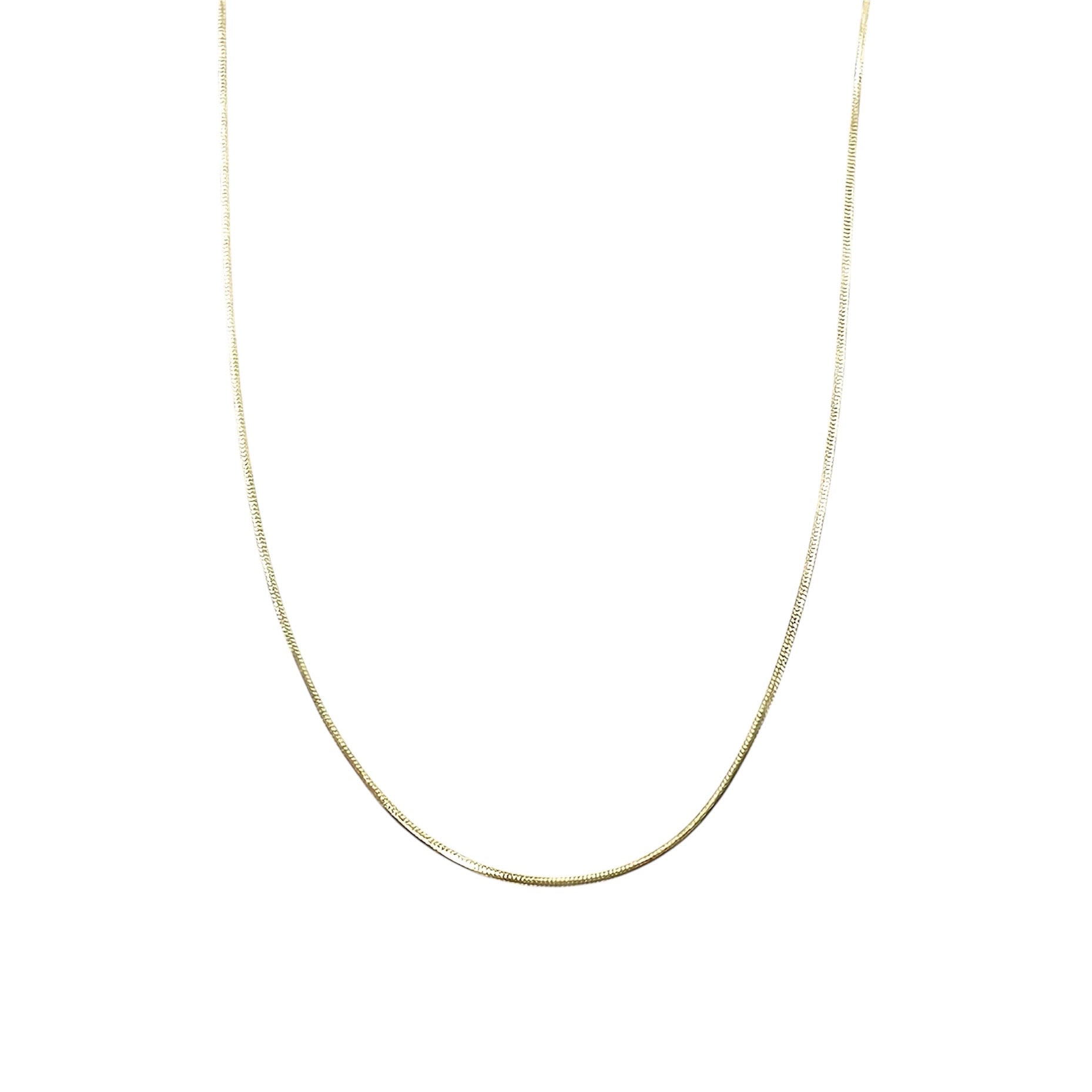Wasserdichte Venezianerkette 1mm 46cm Gold