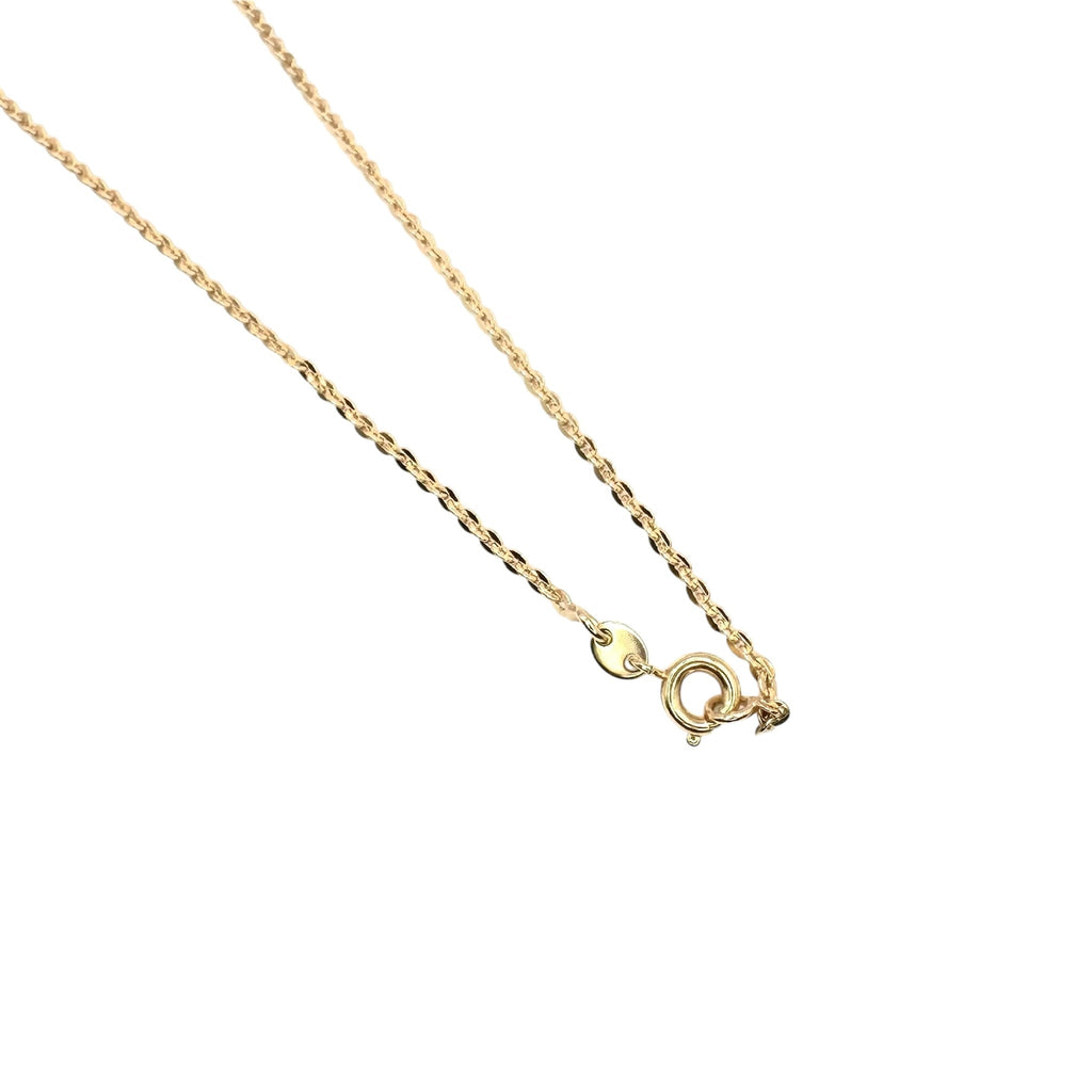 Wasserdichte Kreuz-Halskette mit Marquise-Zirkonia und rundem Zentrum Rosegold