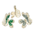 Haarklammer Blume Kristall Strass Glamour
