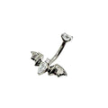 Titan Bauchnabelpiercing CZ Fledermaus 1.6x10mm