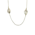 Wasserdichte Ankerkette Blatt Charm Kette Gold 50cm