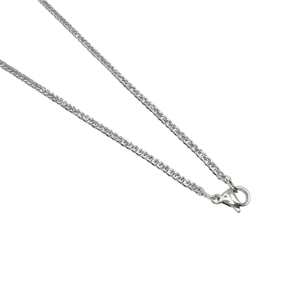Wasserdichte Spiga-Weizenkette 2mm Silber