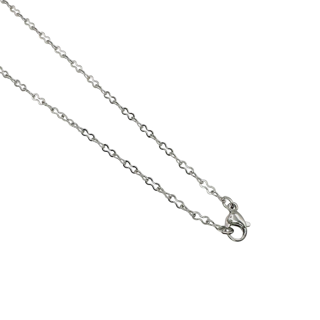 Wasserdichte Fantasiekette 2mm 50cm Silber