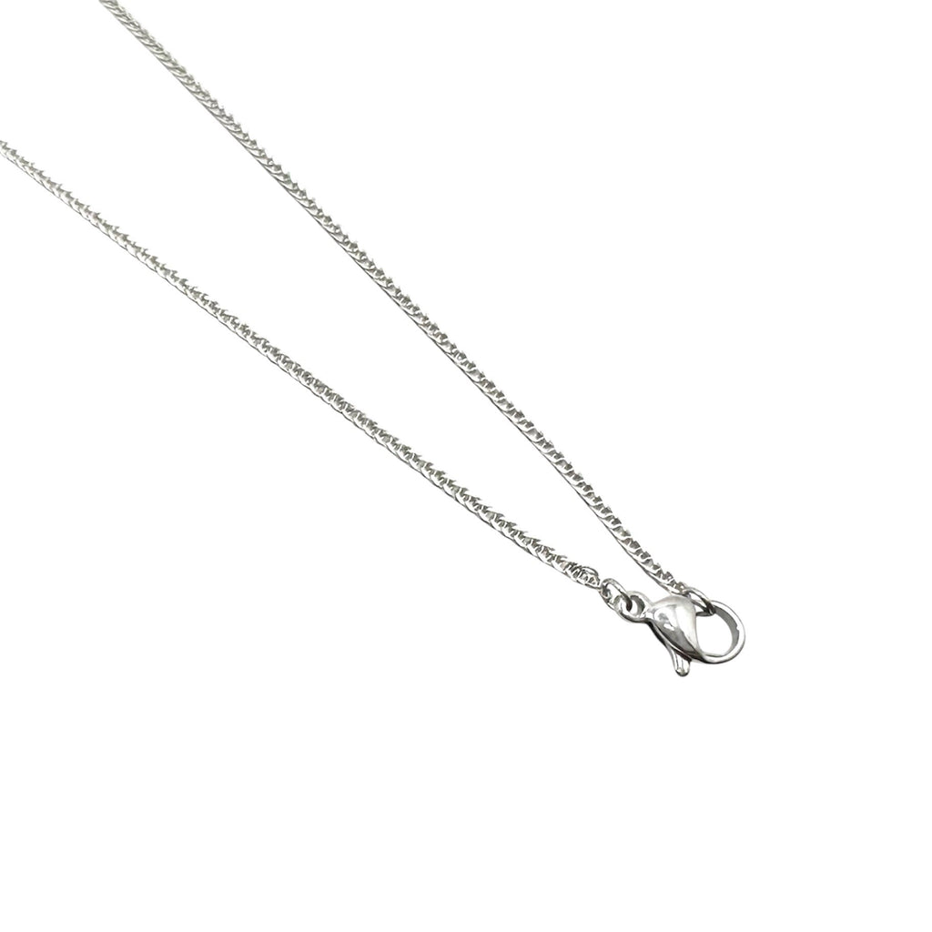 Wasserdichte Spiga-Weizenkette 1mm Silber