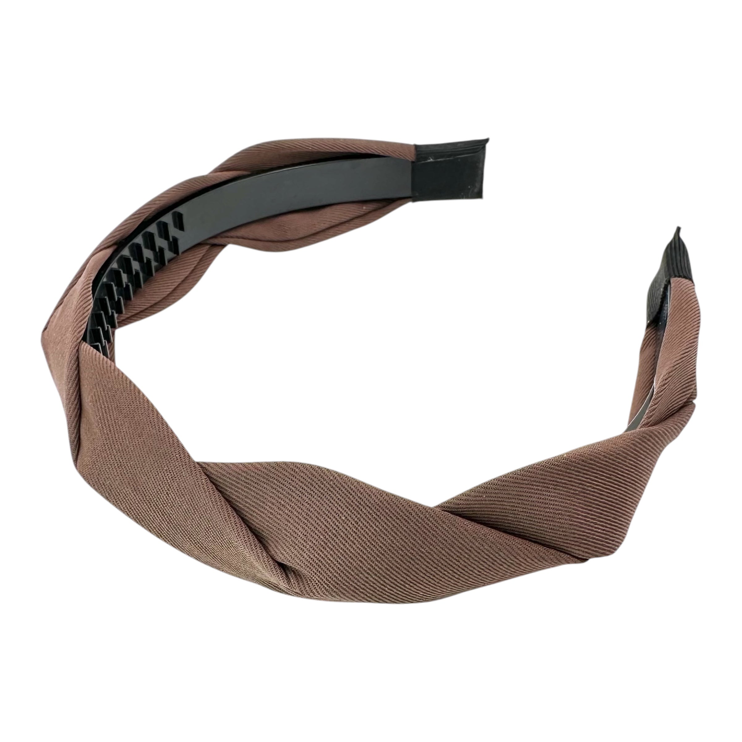 Haarreif Braun Gedreht Twist 35mm