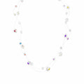 Waterproof Illusion Nylon Crystal Chain Aurora Borealis Multicolor 39+5cm