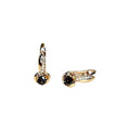 Waterproof Rose Gold Grey Chameleon Zirconia Earrings 4mm
