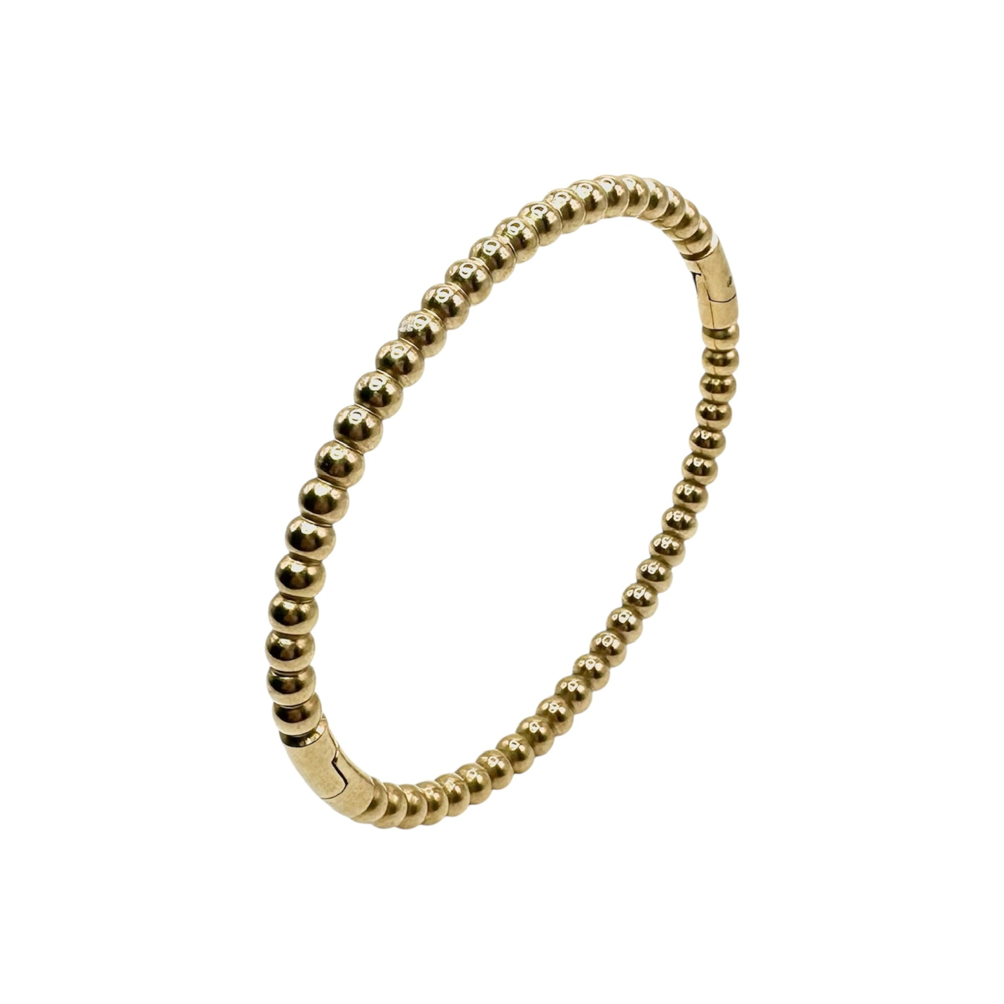 Wasserdichtes Kugel-Armreif Bangle 4,5mm Gold