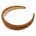 Haarreif Cognac Cord Gepolstert 32mm