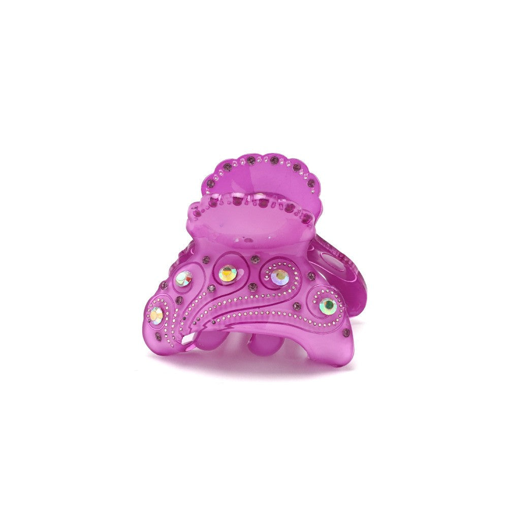 Haarklammer 5,9 cm mit Kristallen