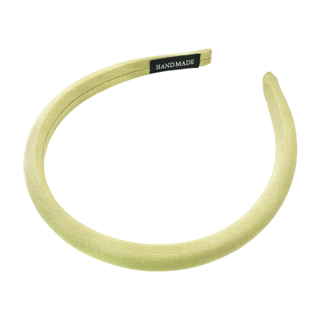 Haarreif Hellgelb Gepolstert Cord 16mm